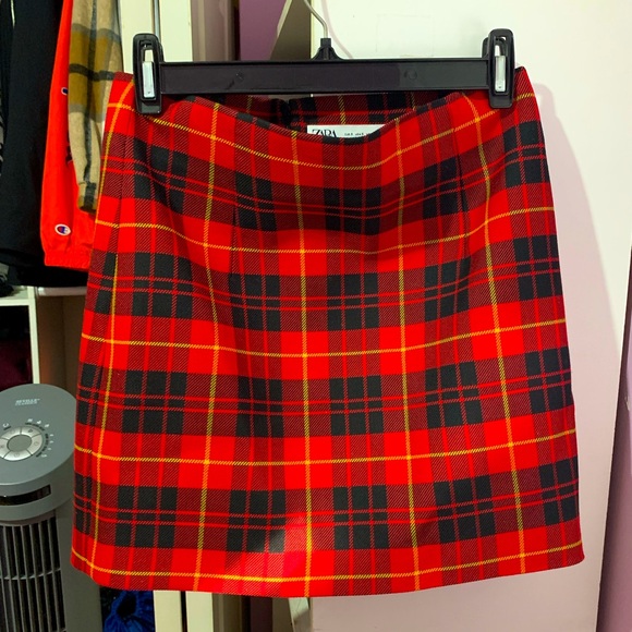 Plaid Pencil Skirt - Picture 1 of 3